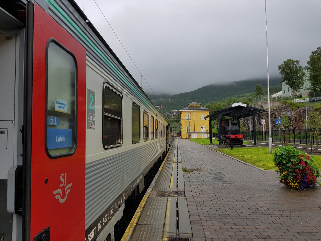Bild på nattåget till Luleå